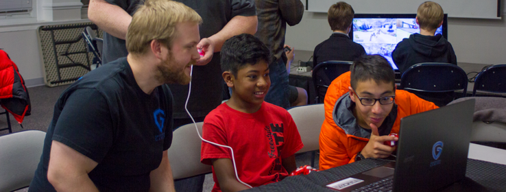 Teen Gaming Club - Students and representatives from Greater Good Gaming