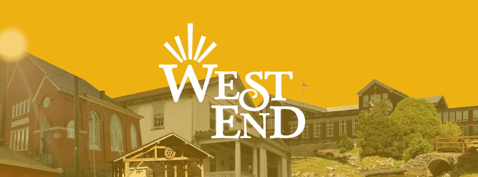 buildings in the west end of Staunton