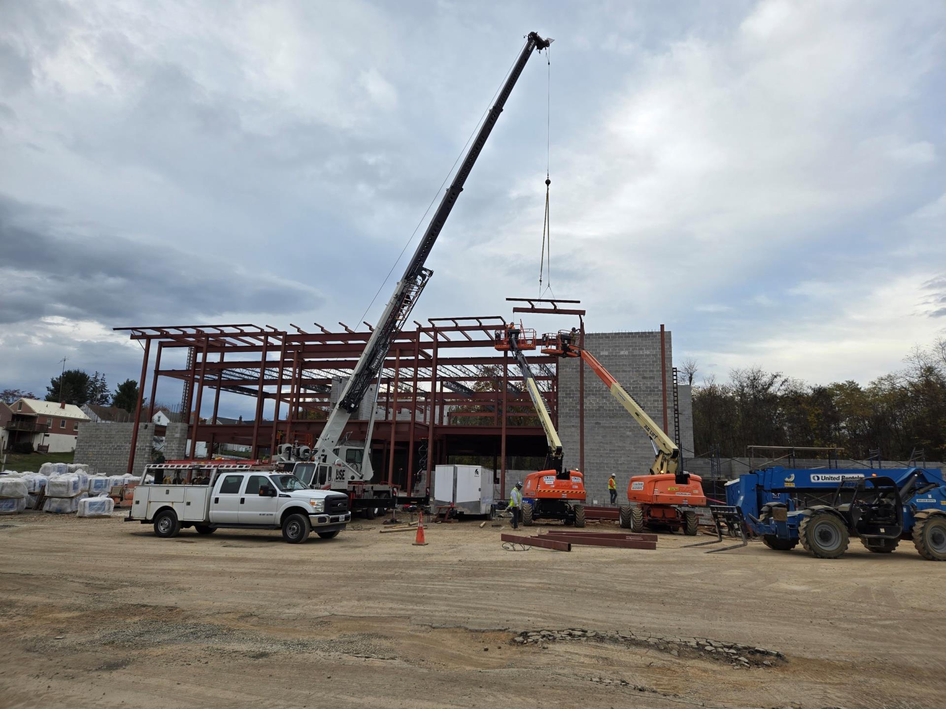 JDR Courthouse Update Nov. 2024 - Steel Beams