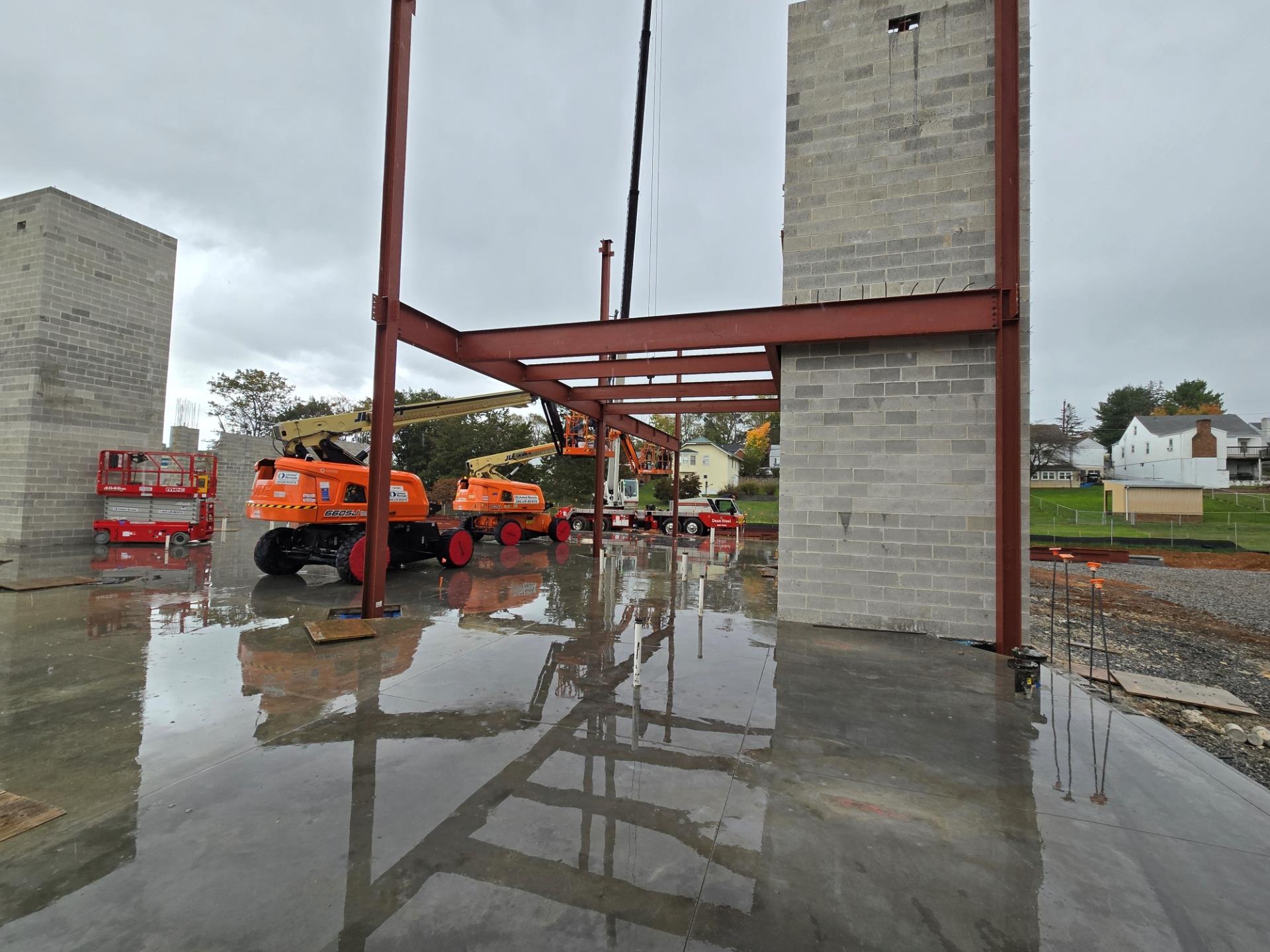 JDR Courthouse Update Oct. 15 - Steel beams being placed