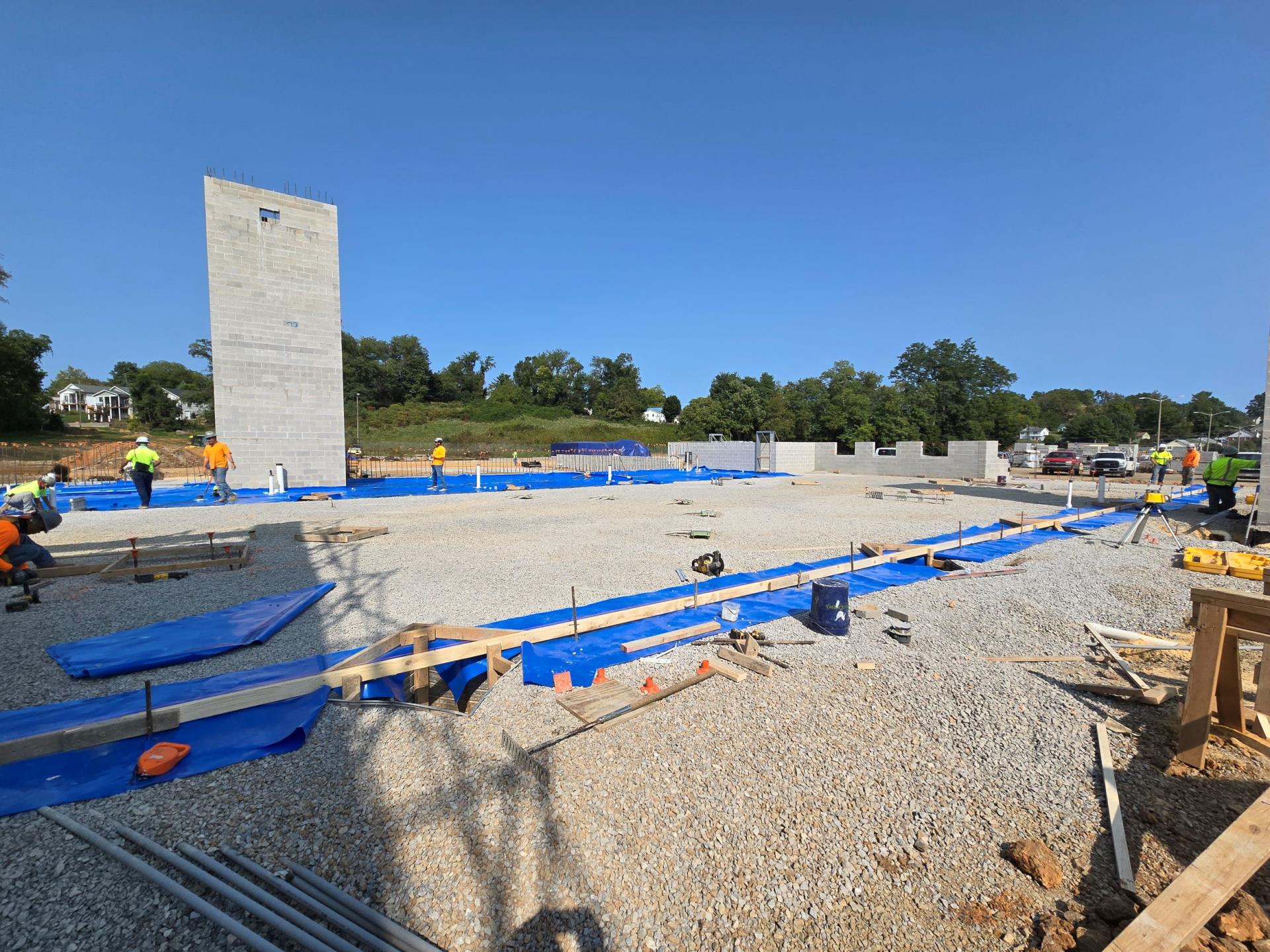 JDR Courthouse Update Sept. 9 - Concrete Slab Prep